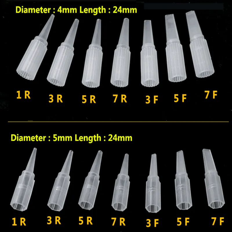 500 шт. 3R 4 мм стерильные Перманентный макияж бровей губ татуировки советы одноразовые Постоянный бровей Макияж иглы Шапки Наборы питания