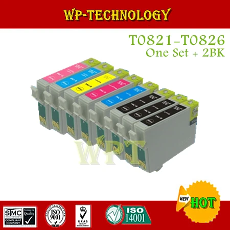 Один комплект картриджей для Epson T0821N T0826N совместимый с T50 R290 390 RX590 610 690 TX650 700 Вт 635