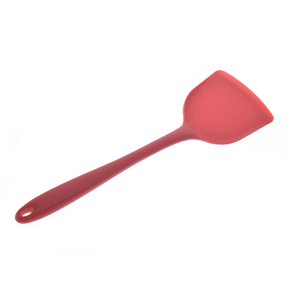 Силиконовые кусачки гаджеты кухонные инструменты сковорода для яиц и рыб Совок жареная Лопата металлическая кулинарная лопатка посуда - Цвет: Red