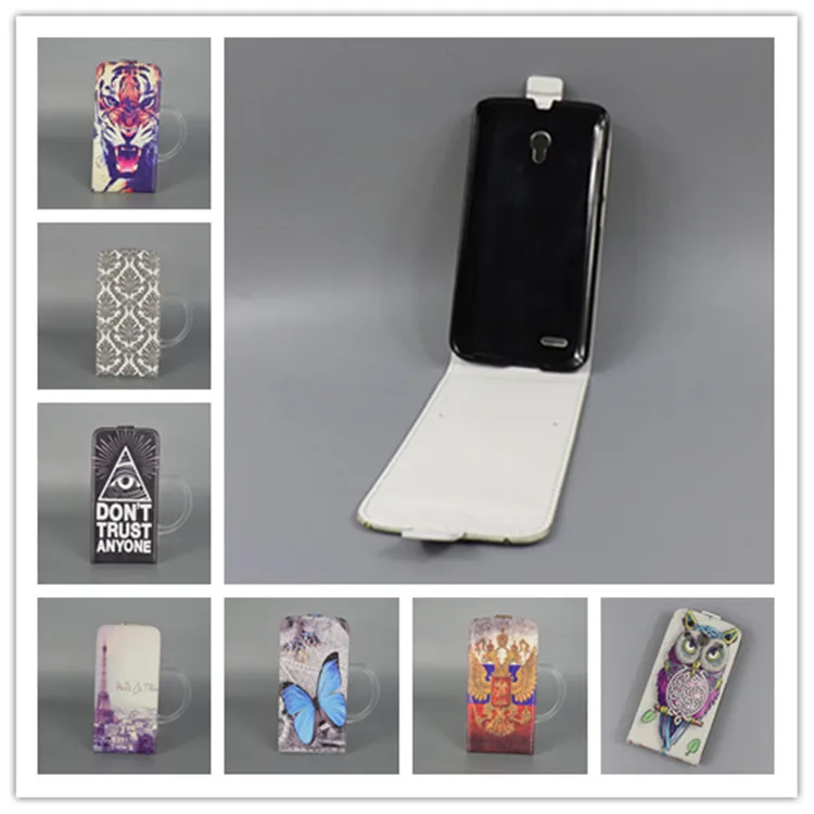 

For Alcatel One Touch Pop 2 7043A 7043Y 7043K Pop 2 Premium 7044 7044A 7044X 7044Y Hot Pattern Cute PrintingVertical Flip Cover