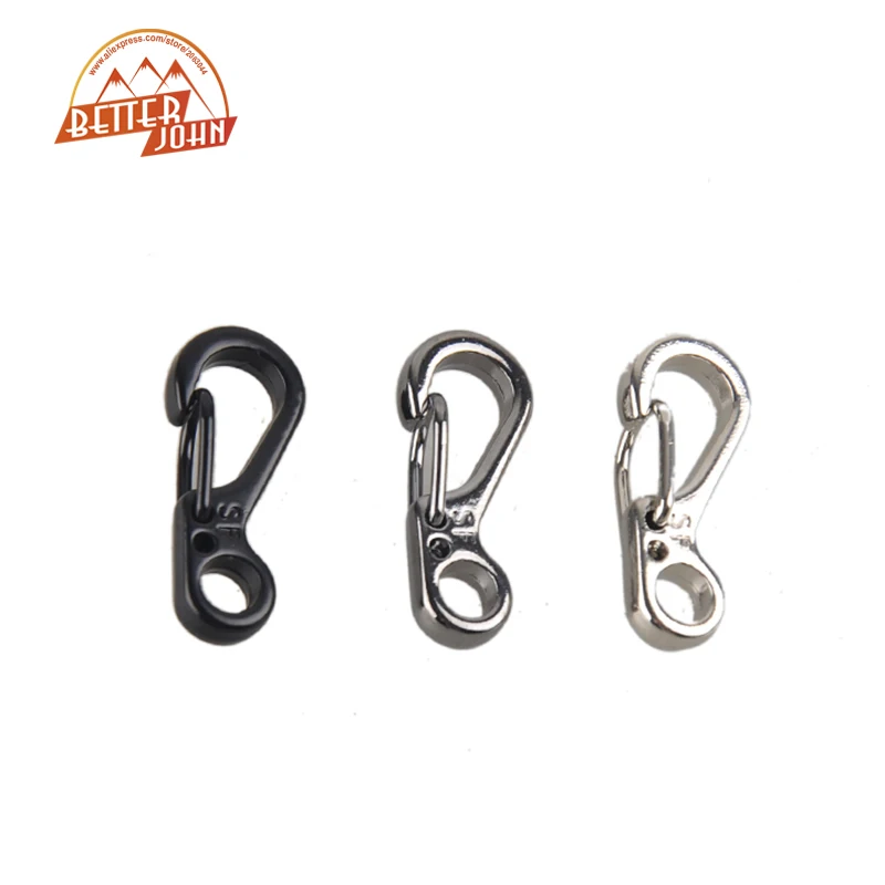 Image Mini SF Spring Claps Climbing Carabiners EDC Keychain Camping Bottle Hooks Backpack Climbing Claps Tactical Survival Gear