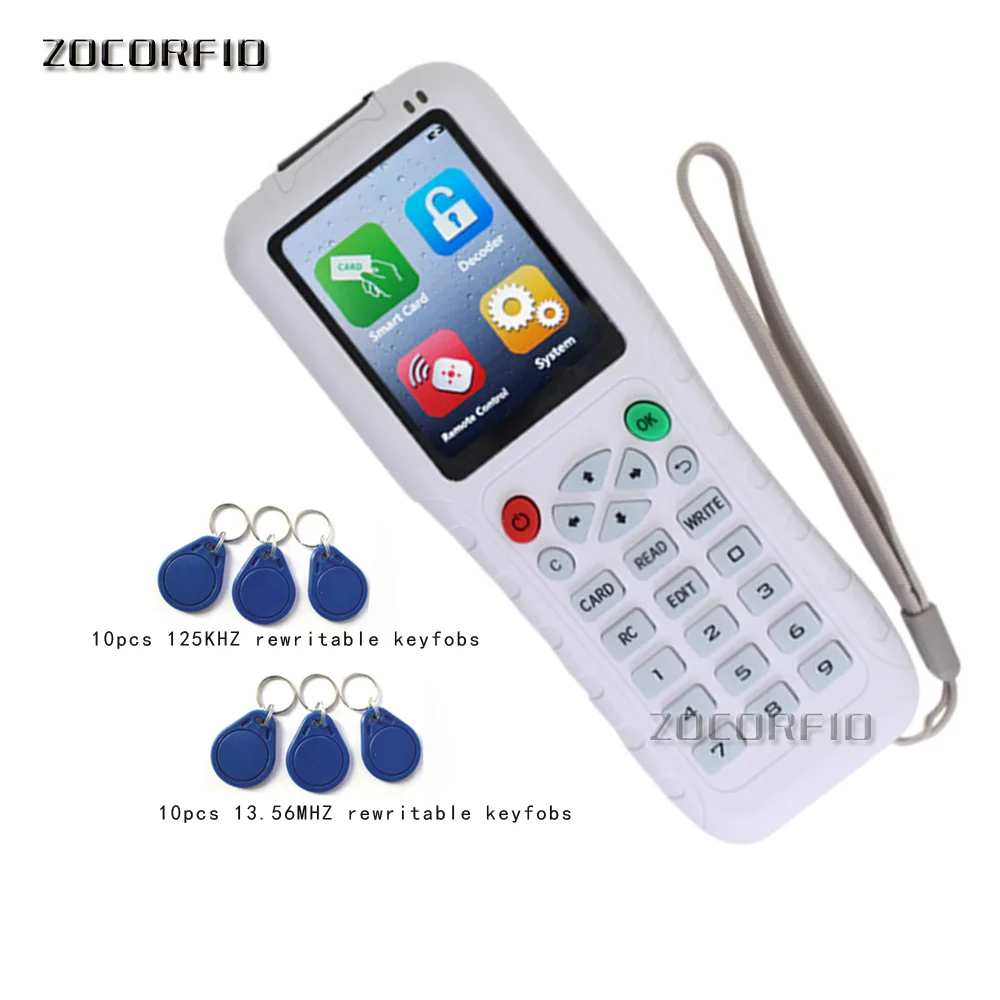 

Newest ZX-Copy 3 with Full Decode Function Smart Card Key Machine RFID NFC Copier/ IC ID Duplicator with Dry battery