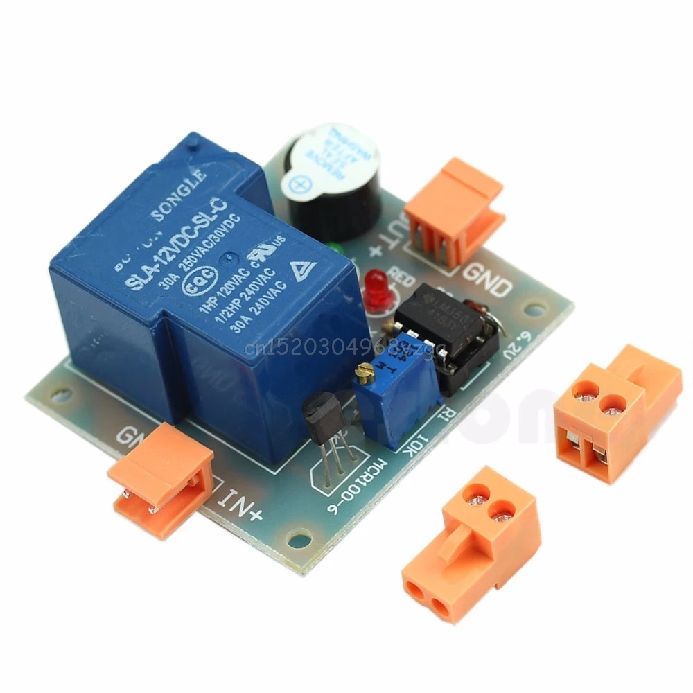 

Accumulator Sound Light Alarm Prevent Over Discharge Controller low voltage 12V J26 19 Dropship