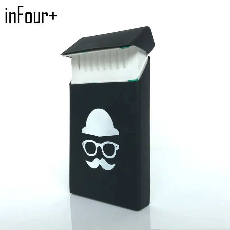 

Hot Old Man 10.5*5.8*1.4CM Silicone Lady Slims Cigarette Case Smoking Accessories 20 Cigarettes Box Cigarette Holder Tobacco Box