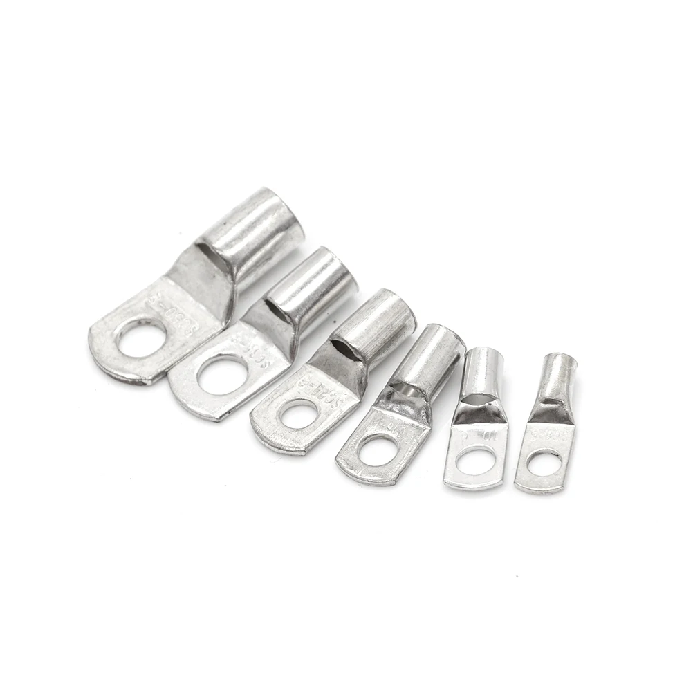 20 штук SC6-5/6 M4/M5/M6/M8 4mm2 6mm2 10/16/25mm2 35/50mm2 4 мм 5 6 8 с отверстием для болта из луженой меди