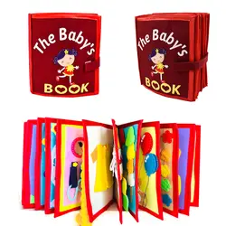 Раннее развитие ребенка тканевая книга Нетканая картина ручной работы игрушка Книга материал для упаковки своими руками ребенок 3D