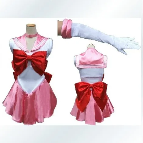 

High Quality Customizable Size Anime Sailor Moon Cos Chibiusa Female Man Can be customized Cosplay Pink Costume Sets