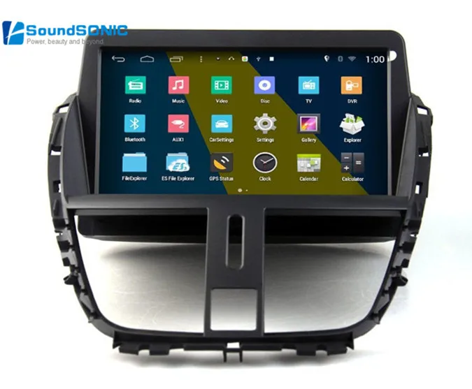 For Peugeot 207 CC SW Touch Screen Android Autoradio GPS Navigation Nav