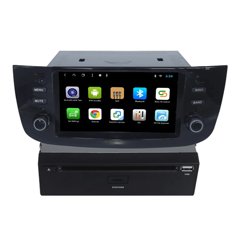 Perfect YAZH Android Car DVD Player Navigation Device For Fiat Linea 2016/Punto 2012 2013 2014 2015 Radio GPS Stereo 32GB car head unit 0