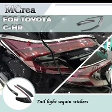 MCrea ABS автомобилей Стайлинг сзади хвост лампа брови декоративная отделка свет рамки для Toyota CHR C-HR интимные аксессуары