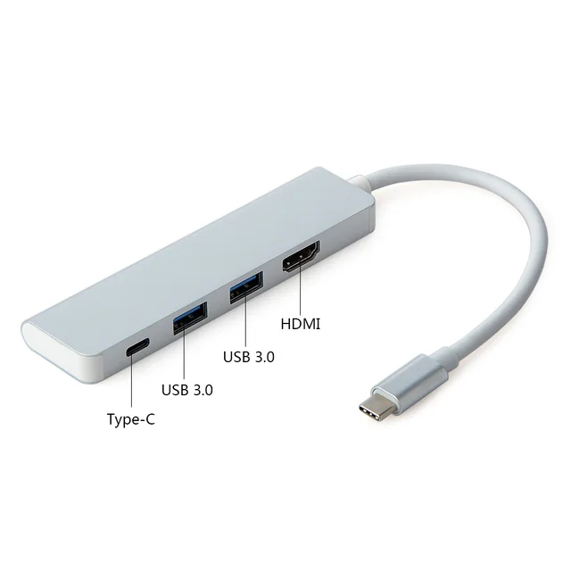 Best Value Type C Hub with HDMI 4 in 1 USB 3.0 Adapter for MacBook Hub USB Computer Peripherals USB Type C HDMI for MacBook Pro Air Best Value Type C Hub with HDMI 4 in 1 USB 3.0 Adapter for MacBook Hub USB Computer Peripherals USB Type C HDMI for MacBook Pro Air