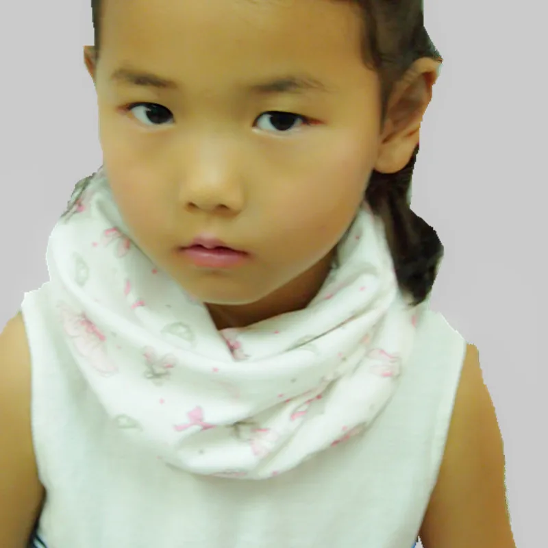 Хлопковый детский шарф приятный с рисунками героев мультфильма детские шарфы осень-зима шарф для мальчиков и девочек дети воротники одежда для малышей аксессуары - Цвет: bow