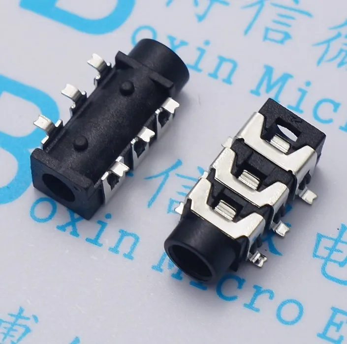 Free shipping 500PCS PJ 313D six foot patch headphone jack audio jack PJ131D three sections of six foot headphone jack