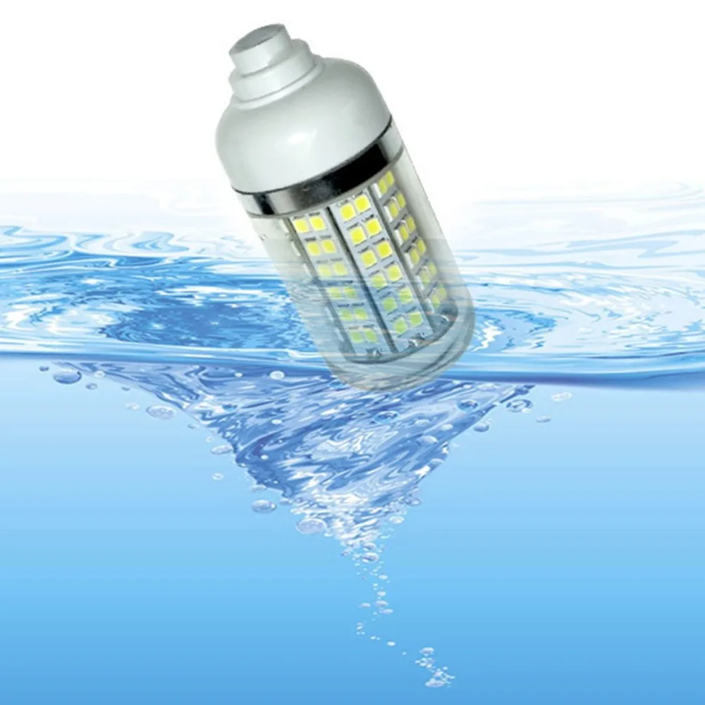 dwaterproof água peixe atractor camarão lula isca de pesca luz