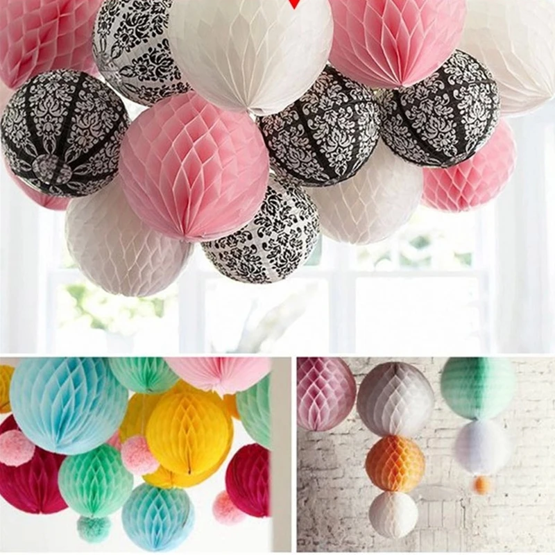 

4 Inch(10cm) Honeycomb Ball Paper Lantern Ball Christmas Wedding Kid Birthday Decoration Babyshower Holiday Decoration Supplies