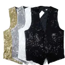 Горячее предложение! Распродажа! Новинка, мужская одежда размера плюс, Джазовый танцевальный костюм, жилет с блестками, парикмахер, ночной клуб, певец, сценический костюм, жилет