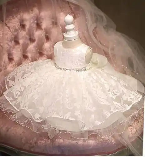 white tutu flower girl dress