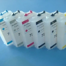 Многоразовый картридж с чернилами гребень для hp принтер 72 T610 T770 T790 T1100 T1120 C9384A микросхема автоматического сброса