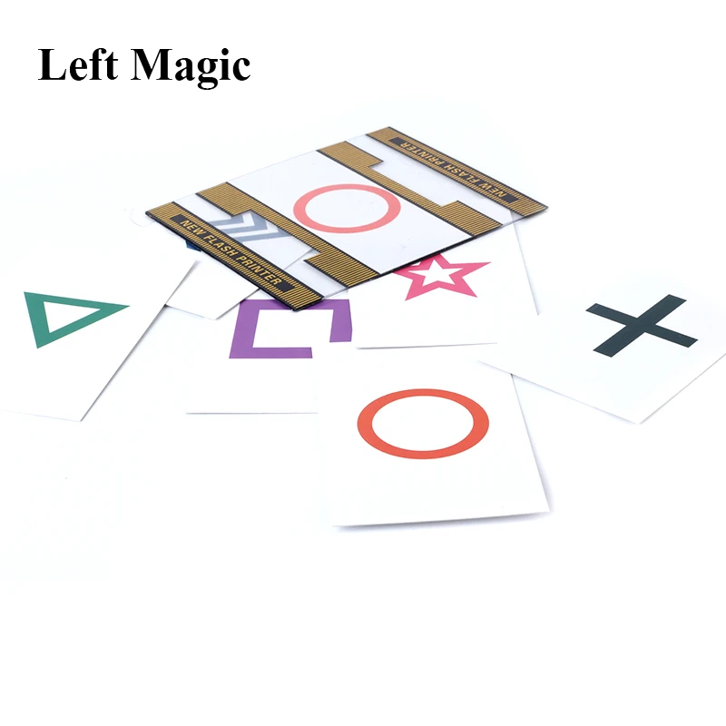 ESP Новый флэш-принтер магические трюки волшебник предсказать выбор карты Magia этап Крупным планом мерцающий ментализм флэш развивающие