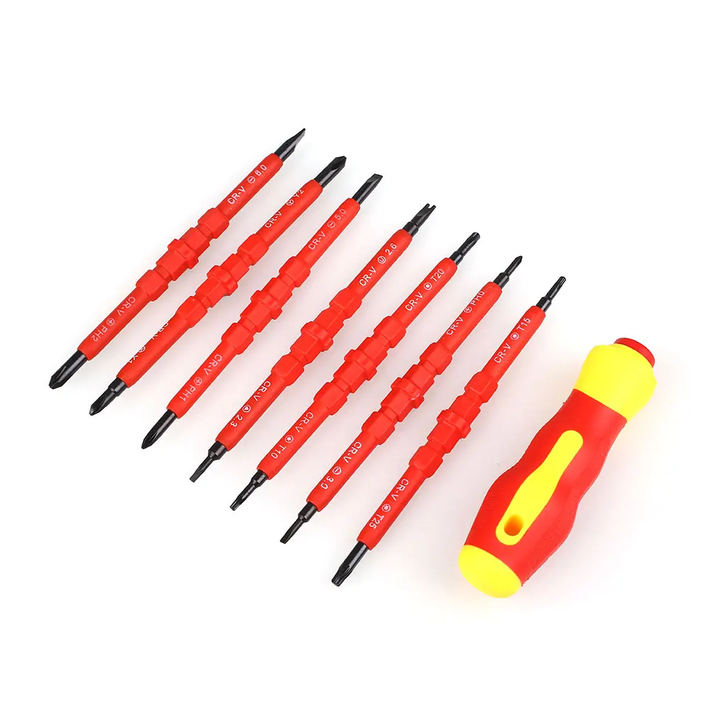 

Screwdrivers With Insulated Handle Repair Tools Electrician Screwdrivers Suit