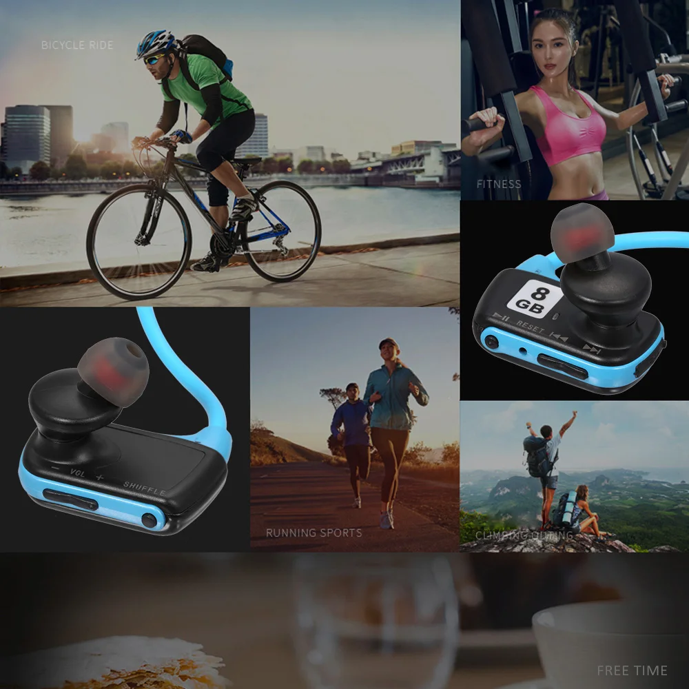 Новинка спортивные наушники W273 с MP3 плеером 2 в 1 8 ГБ уличная спортивная