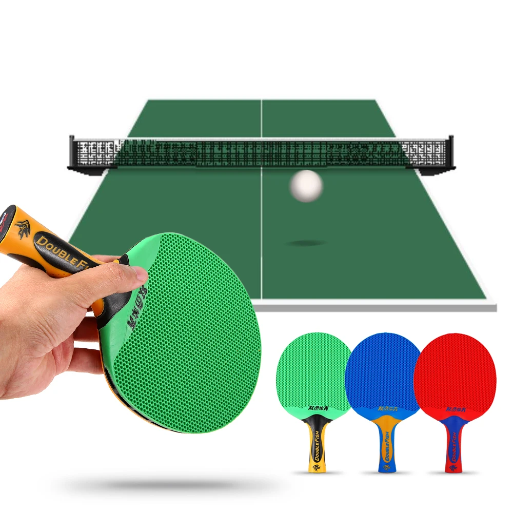 Buy Double Fish 1pc Long Handle Ping Pong Racket Double Face Table Tennis