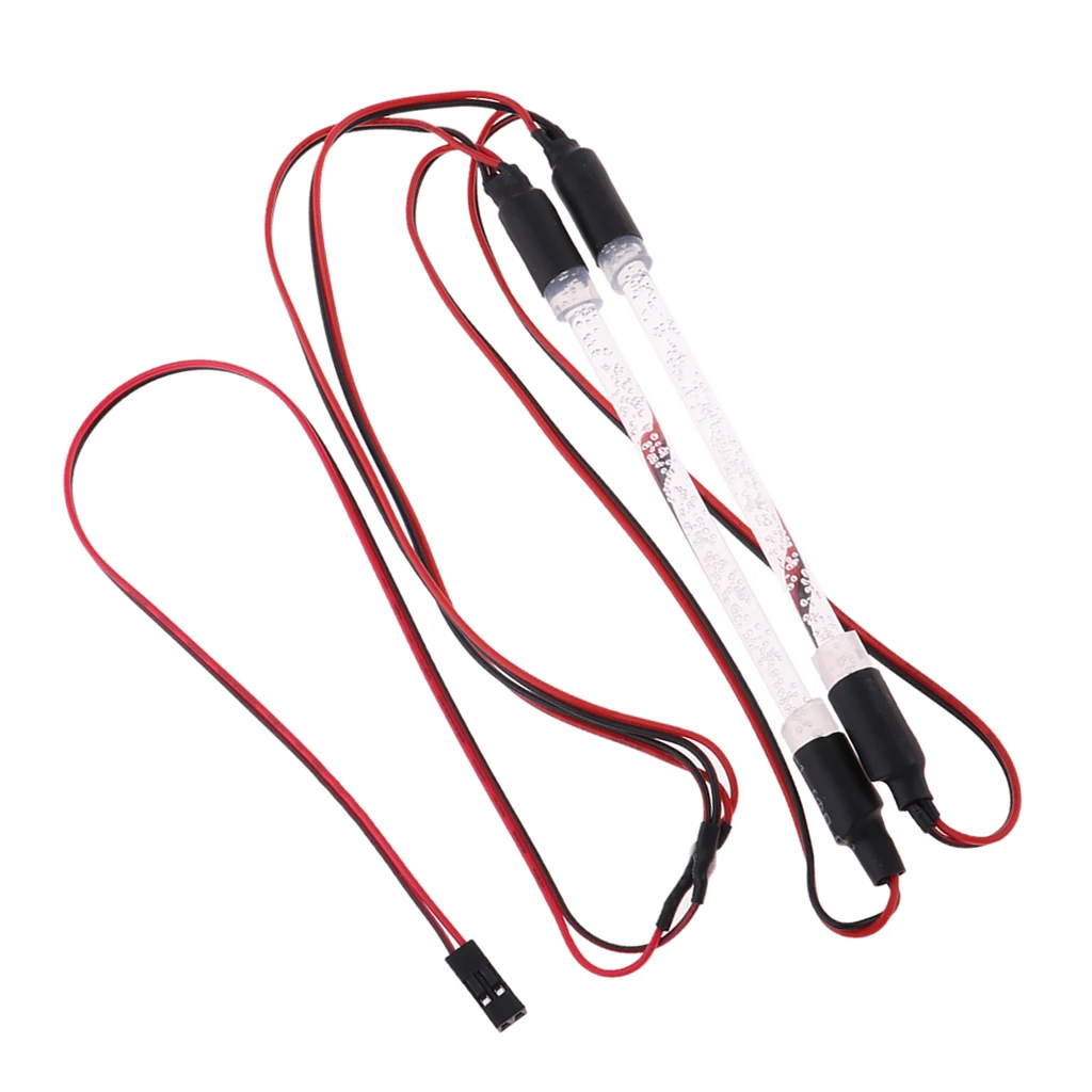 MagiDeal 2Pcs 94123 LED Light Bar Colorful Chassis Lights Headlight for RC Drifting 1:10 Truck Crawler Buggy On-road Car
