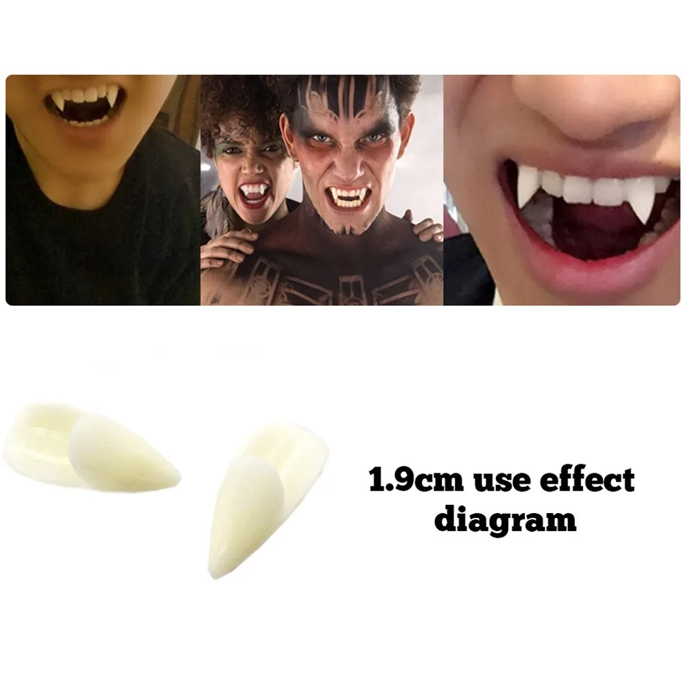2021 Vampire Teeth Fangs Dentures Props Halloween Costume Props Party