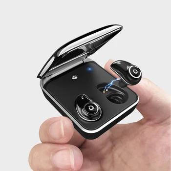 

IPUDIS TWS Mini Bluetooth Earphone Twins Wireless Headphone Sport IPX5 Waterproof Earbuds Touch Control 2000mAh Charing phone