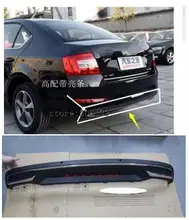High Quality Black PP Rear font b Bumper b font Diffuser Auto Car rear lip with