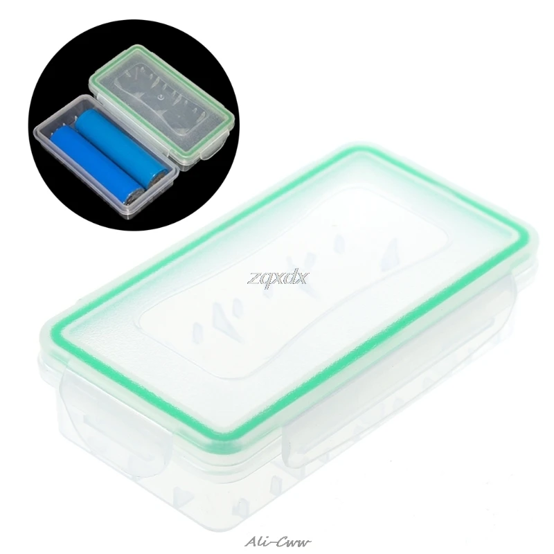 

18650 Battery Holder Transparent Case Cover Hard Wear-resistant Battery Holder Storage Box Plastic Case Waterproof Case