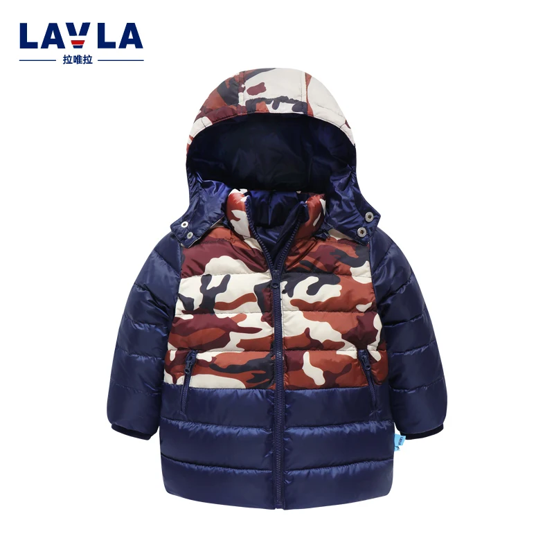

Lavla New children Down & Parkas 1-8T winter kids outerwear boys casual warm hooded down jacket fashion boys warm coats