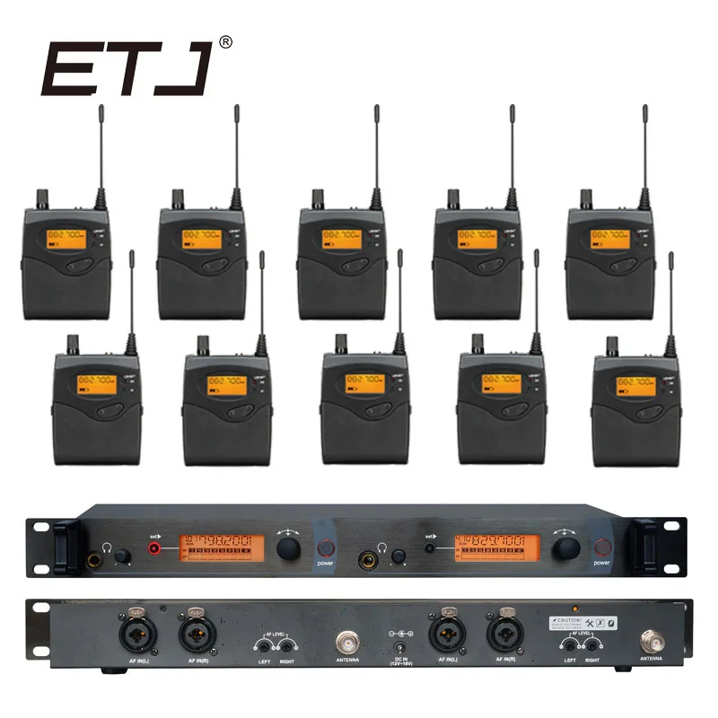 

In Ear Monitor Wireless System Professional for Stage Performance SR2050 IEM With 10 Receiver