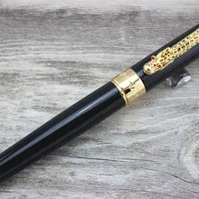 JINHAO 1200 высокое качество Дракон резной и черным корпусом Bling/Шариковая/Роскошные/подарок/Ручка-роллер ручки