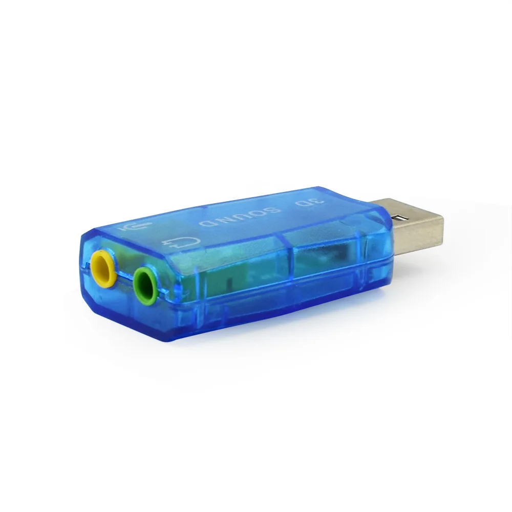 Для ПК ноутбука компьютера виртуальная звуковая карта 5 1 3D развлечения USB аудио