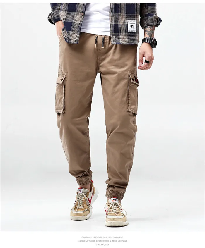 Брюки карго мужские Pantalon Homme шаровары японские тактические брюки хип хоп камуфляж Kargo хаки черный плюс 6XL 7XL Повседневная Уличная одежда