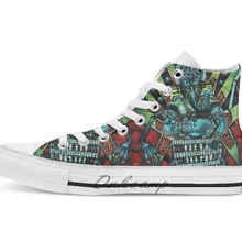 Furkten The Explorer ученый дизайн дышащая Повседневное с высоким берцем на шнуровке; Холщовая обувь кеды для дропшиппинга(прямой поставки