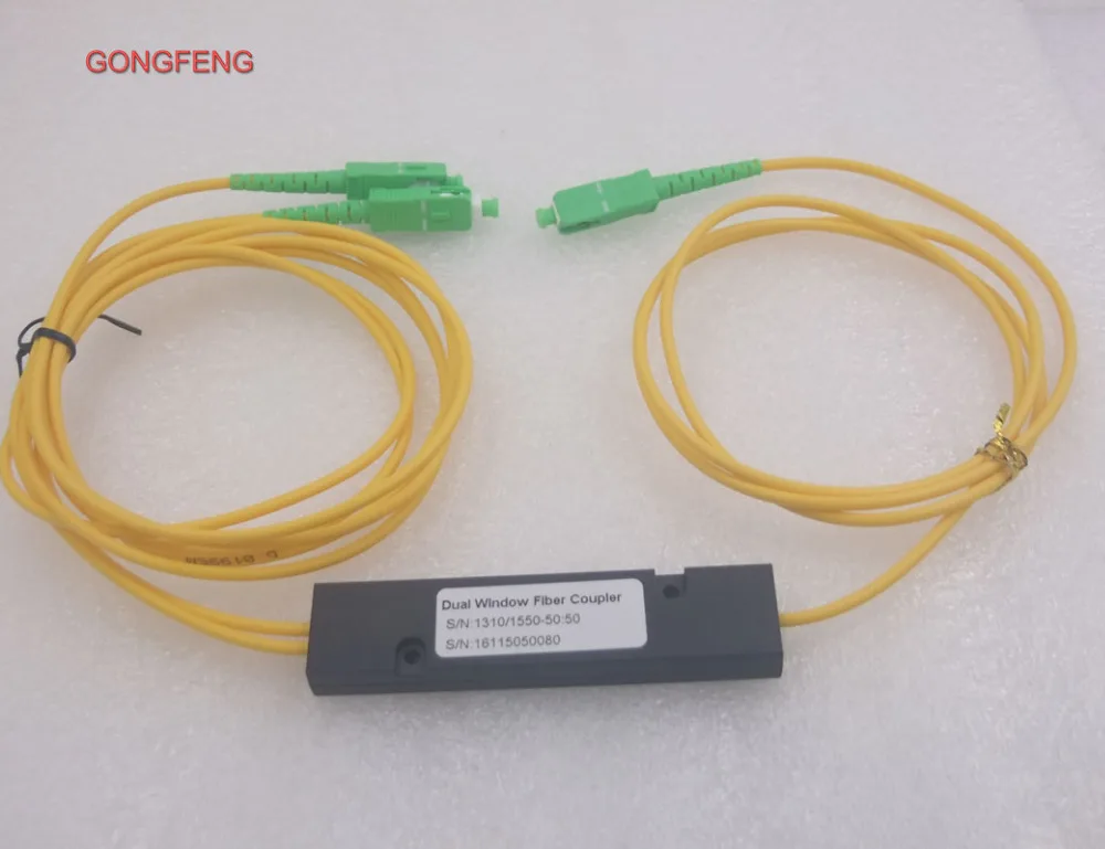 

10PCS New 1 points 2 Taper type SC/APC Optical Fiber Pigtail 50:50 Optical Splitter Connector Telecom Free shipping to Russia
