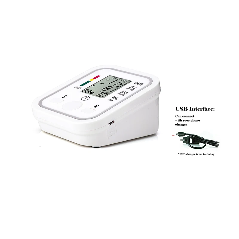 JZIKI Live Voice Arm Blood Pressure BP Monitor Tonometer Sphygmomanometer Pulsometros Health Monitors Care For Heart-9