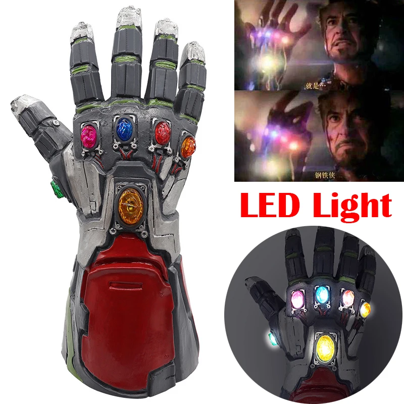 

Avengers Endgame Infinity Gauntlet LED light Iron Man tony stark Hulk Cosplay Arm cosplay prop Thanos Superhero party Halloween