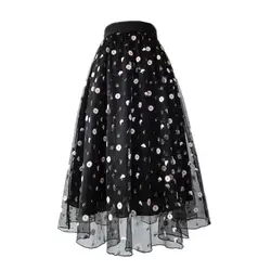 Новое поступление Лидер продаж Для женщин Элегантный сезон: весна–лето универсальные линия цветок юбка Бесплатная доставка XHSD-3141