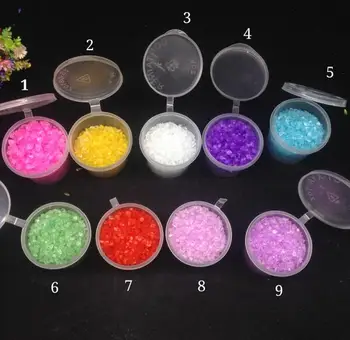 

210g Colorful Glass Sand Scree Wish drift Bottle glass globe diy filler accessories Fish Tank Decoration Landscape Approx 2-4mm