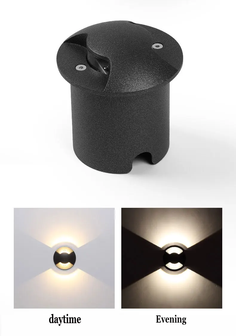 WECUS) Foot light led outdoor waterproof embedded aisle corner lamp indoor and outdoor stairs step light buried lamp