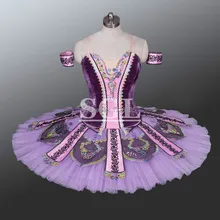 Для женщин Фиолетовый Классический Балетные костюмы пачка танцевальные костюмы для шоу Обувь для девочек взрослых Размеры юбка-пачка изготовление размеров под заказ для продажи at1153