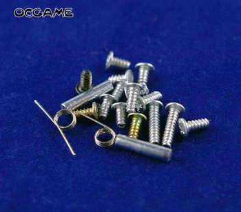 

OCGAME high quality Wholesale full set screws with L button R button spring Repair parts For NDSL 10sets/lot