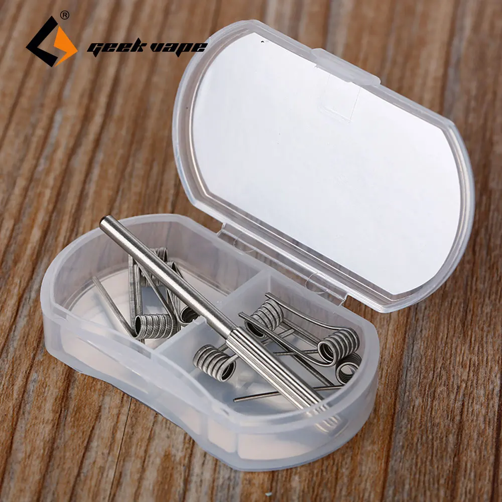 Оригинальный нагревательный провод GeekVape N80 8 шт. Fused Clapton катушка для DIY 2 в 1 RDA/RTA/RDTA