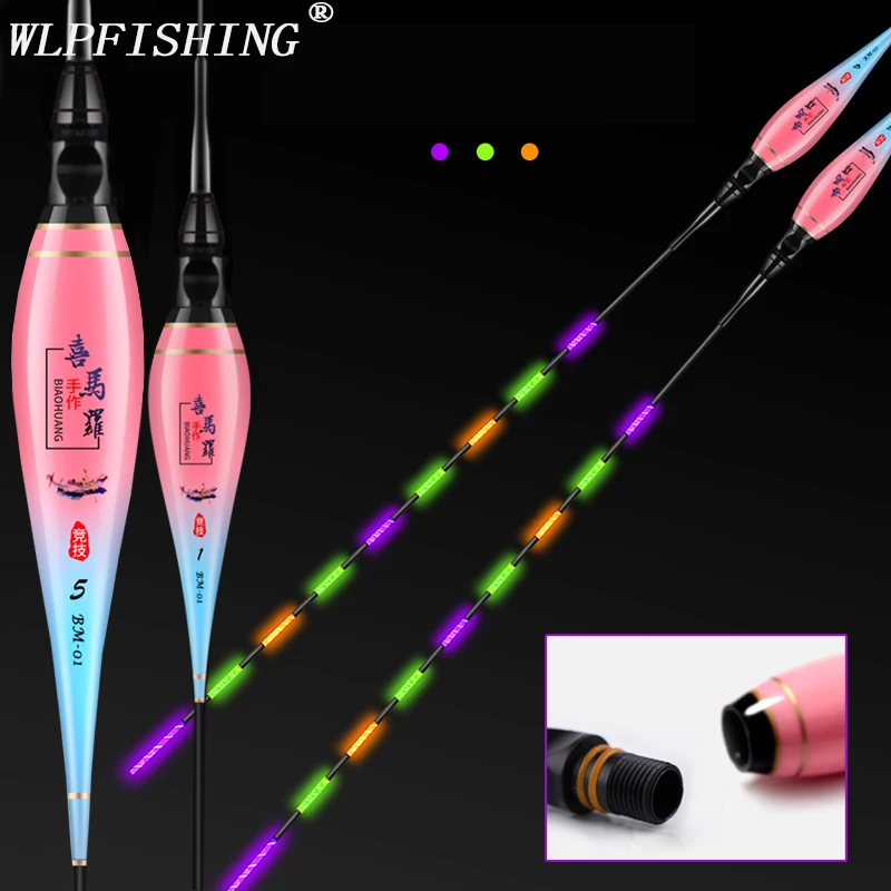 

WLPFISHING Fishing Float High Brightness Purple Light LED Luminous Floater High Sensible Electronic Fishing Bobber Accessory