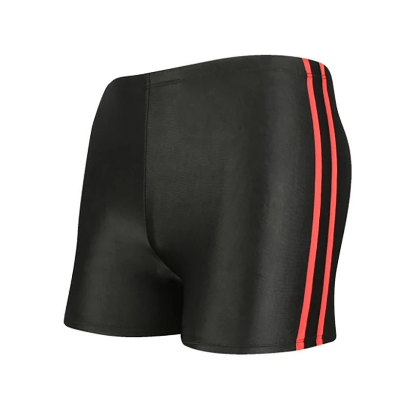 

Mens Swimwear Swim Suits Breathable Elasticity Striped Boxer Shorts Swim Trunks Quick-dry Men Swimsuit Surf Board Bathing Wear