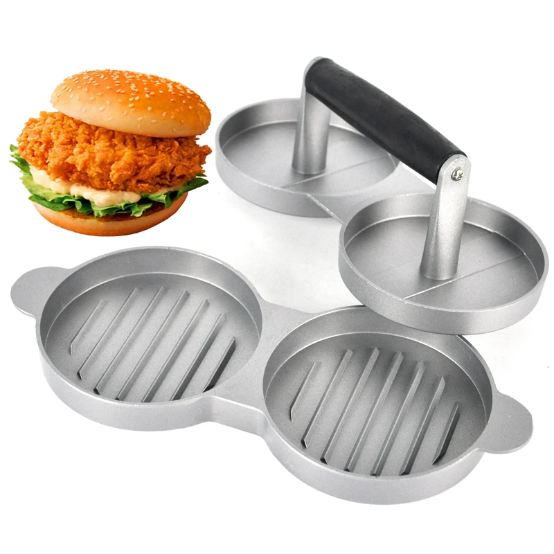 Hamburger Presse Burger Fleisch Rindfleisch Grill Patty Maker Mould DIY Küche