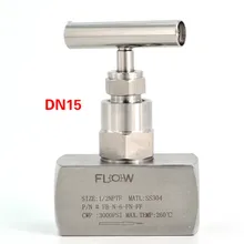 Высокая Давление инструмент игольчатый клапан NPT DN15 304 женское из нержавеющей стали нить Давление датчик для запорного клапана
